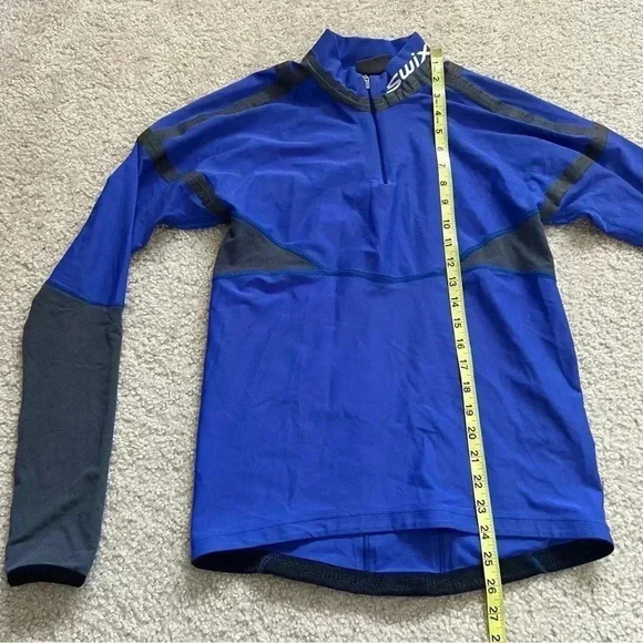 Swix Cross Country Ski Snow Shirt 1/4 Zip Purple Men’s Size Medium Active - Picture 10 of 16